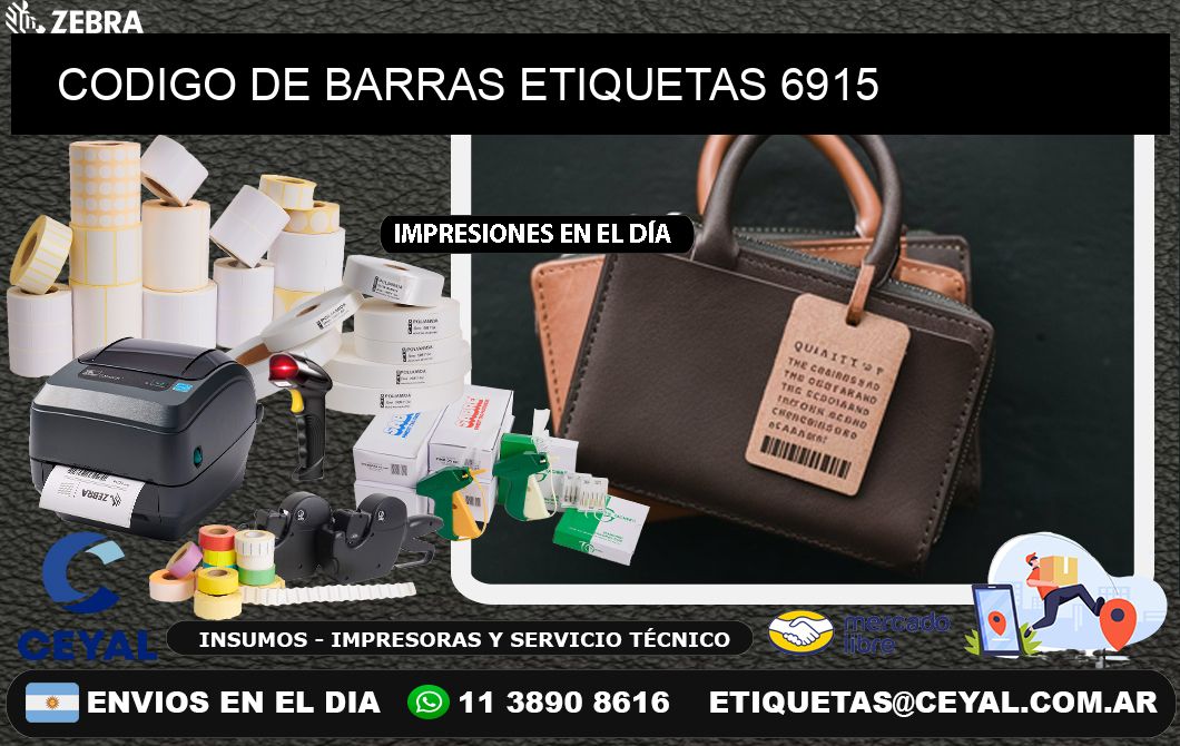 CODIGO DE BARRAS ETIQUETAS 6915