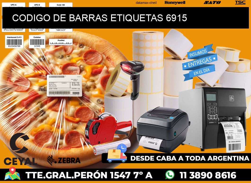 CODIGO DE BARRAS ETIQUETAS 6915