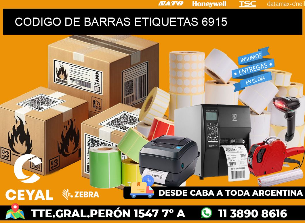 CODIGO DE BARRAS ETIQUETAS 6915