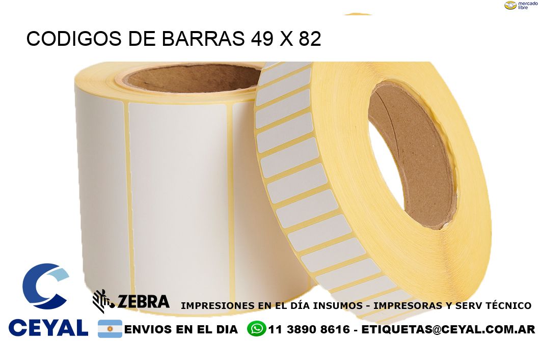 CODIGOS DE BARRAS 49 x 82