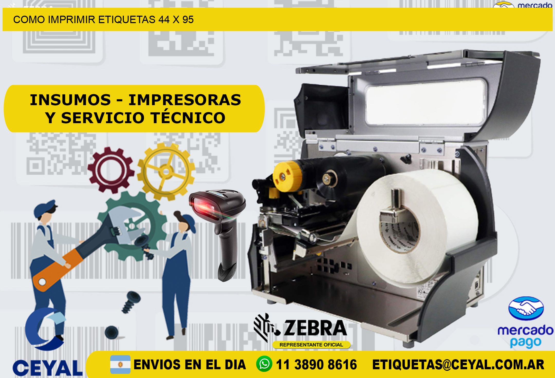 COMO IMPRIMIR ETIQUETAS 44 x 95