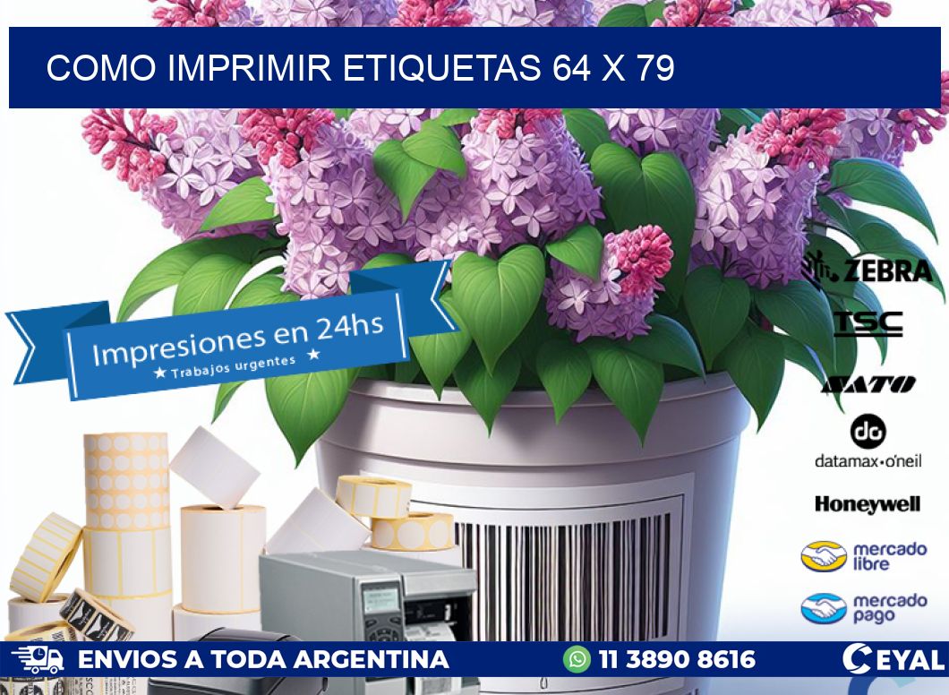 COMO IMPRIMIR ETIQUETAS 64 x 79