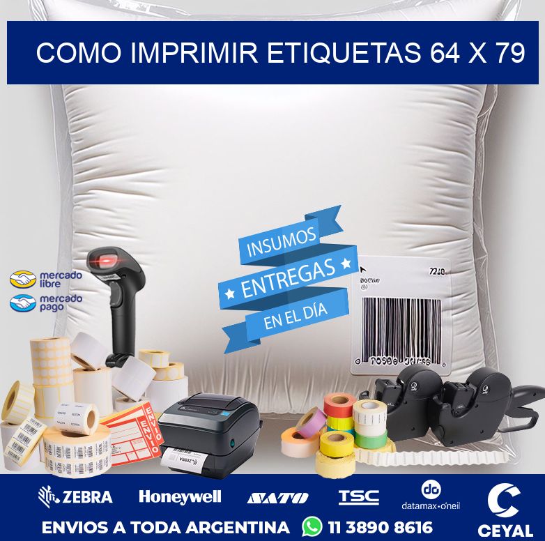 COMO IMPRIMIR ETIQUETAS 64 x 79