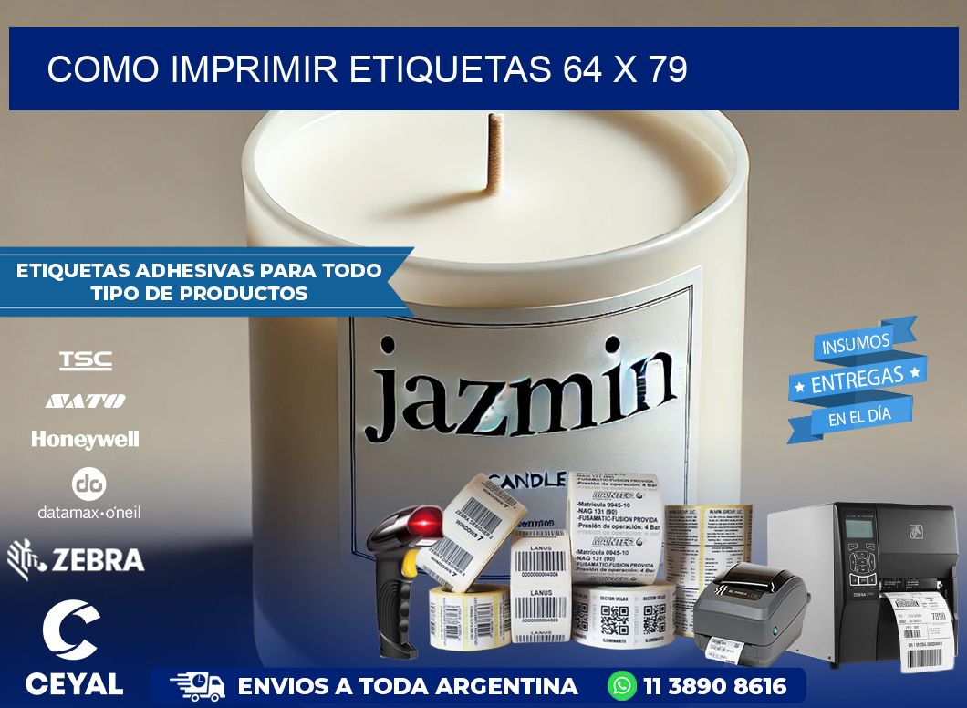 COMO IMPRIMIR ETIQUETAS 64 x 79