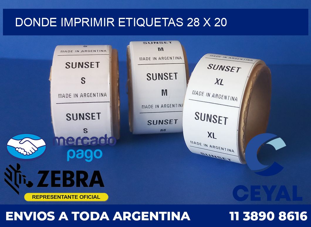 DONDE IMPRIMIR ETIQUETAS 28 x 20
