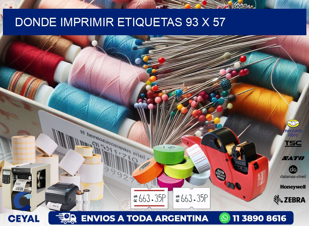 DONDE IMPRIMIR ETIQUETAS 93 x 57