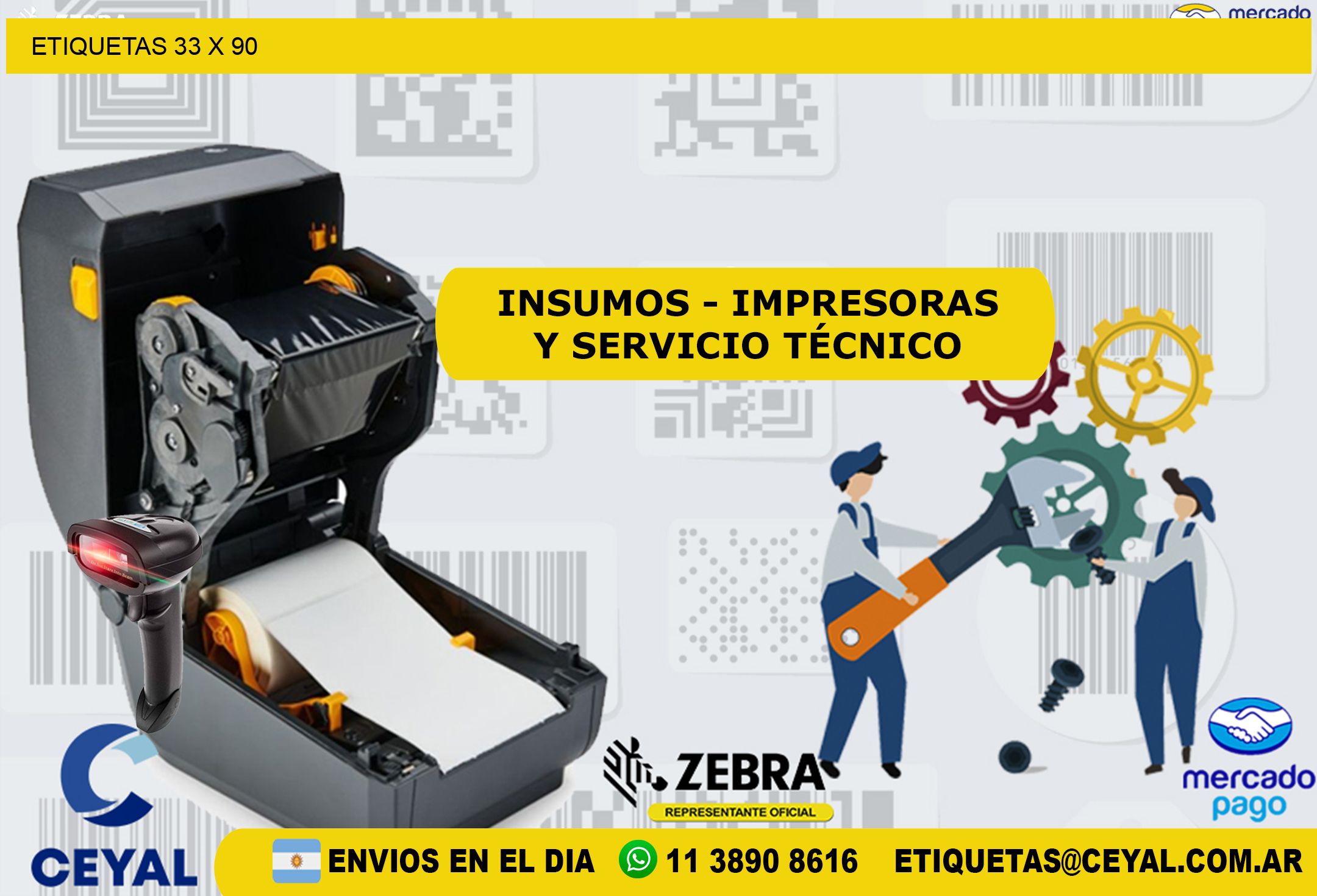 ETIQUETAS 33 x 90