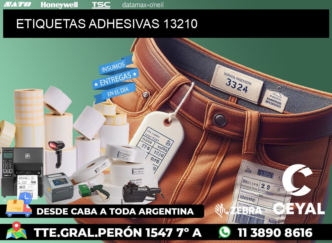 ETIQUETAS ADHESIVAS 13210