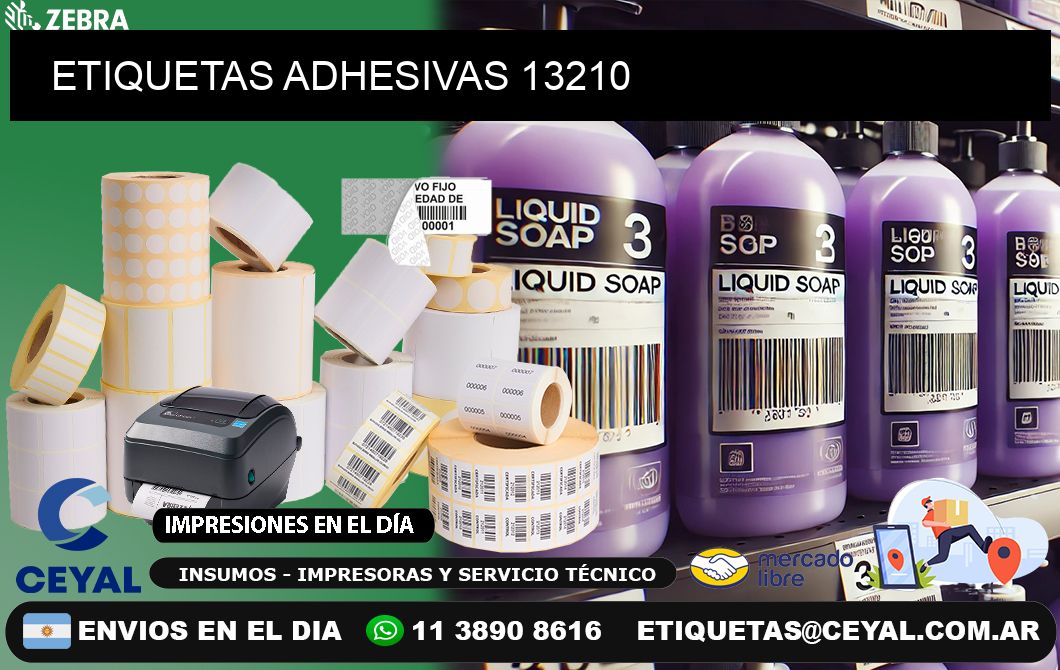 ETIQUETAS ADHESIVAS 13210