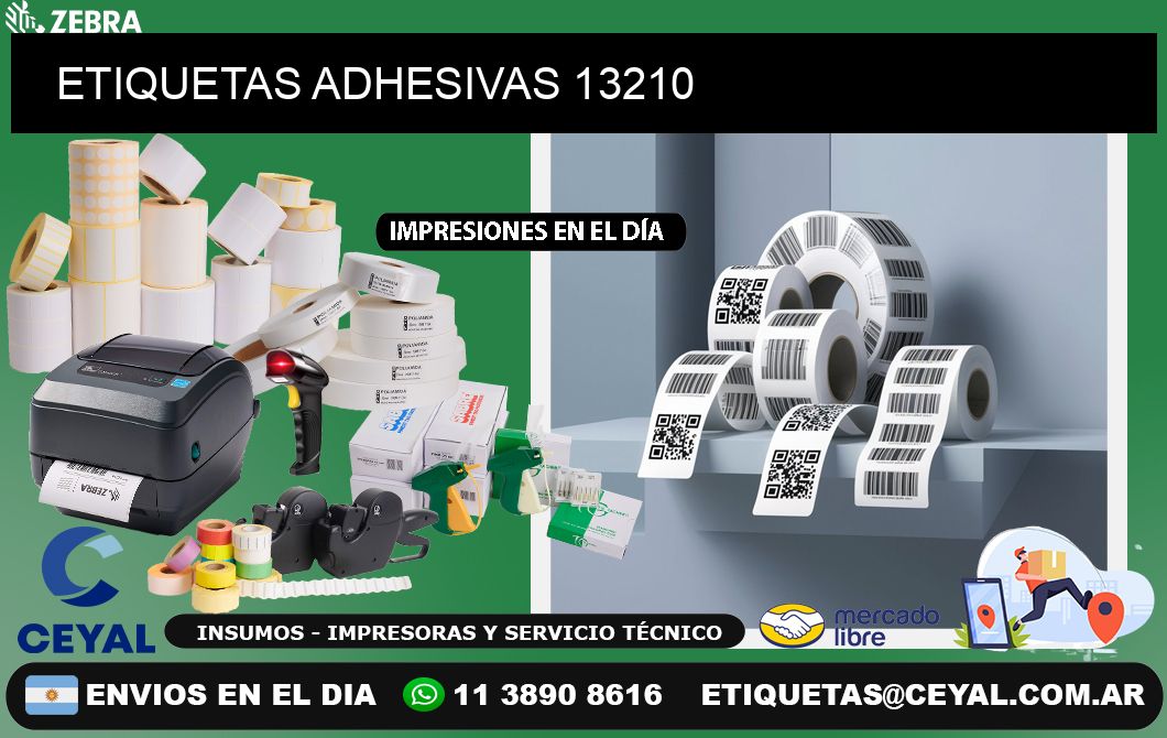 ETIQUETAS ADHESIVAS 13210