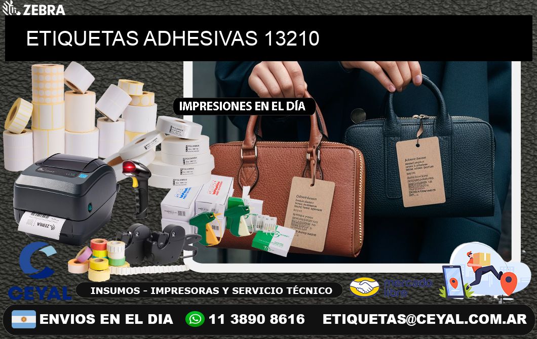 ETIQUETAS ADHESIVAS 13210