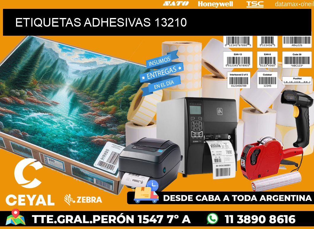 ETIQUETAS ADHESIVAS 13210