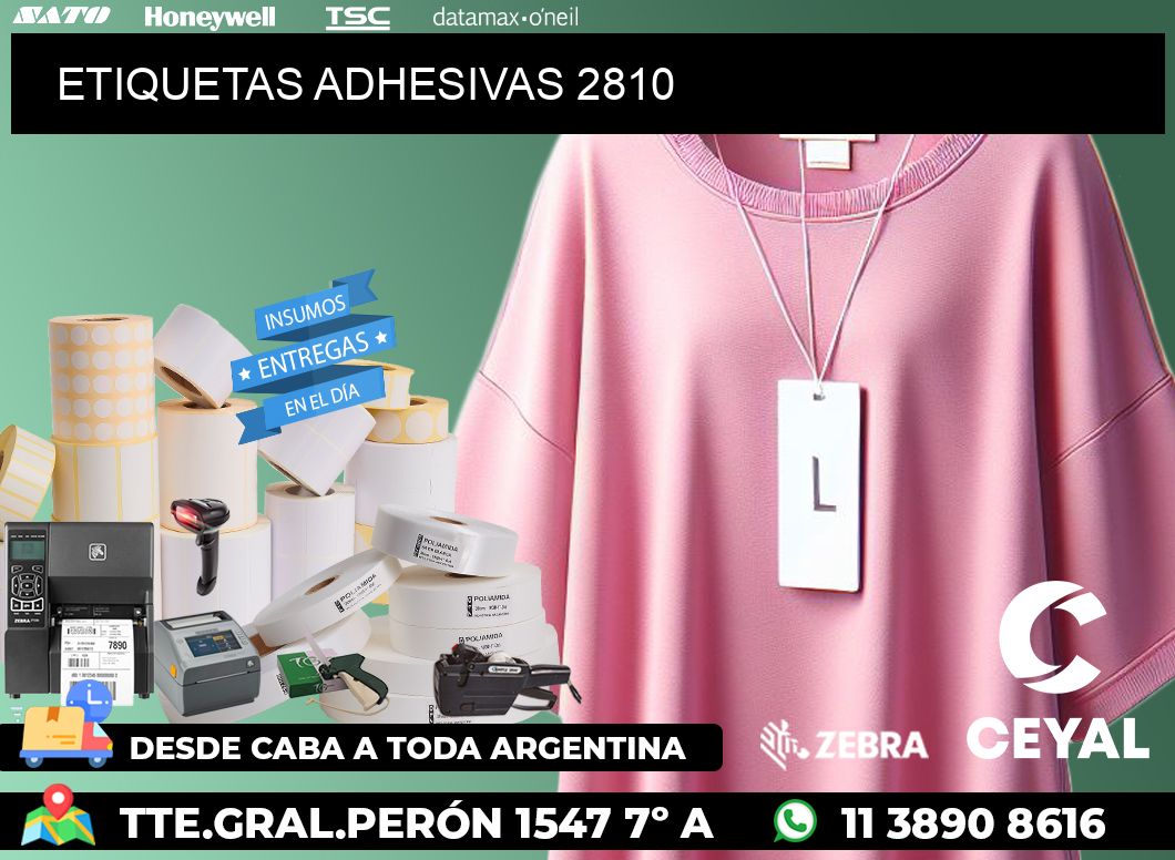 ETIQUETAS ADHESIVAS 2810