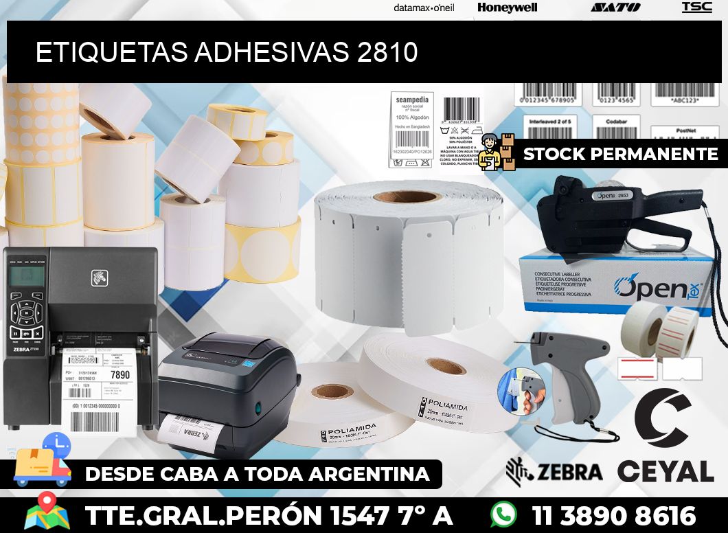 ETIQUETAS ADHESIVAS 2810