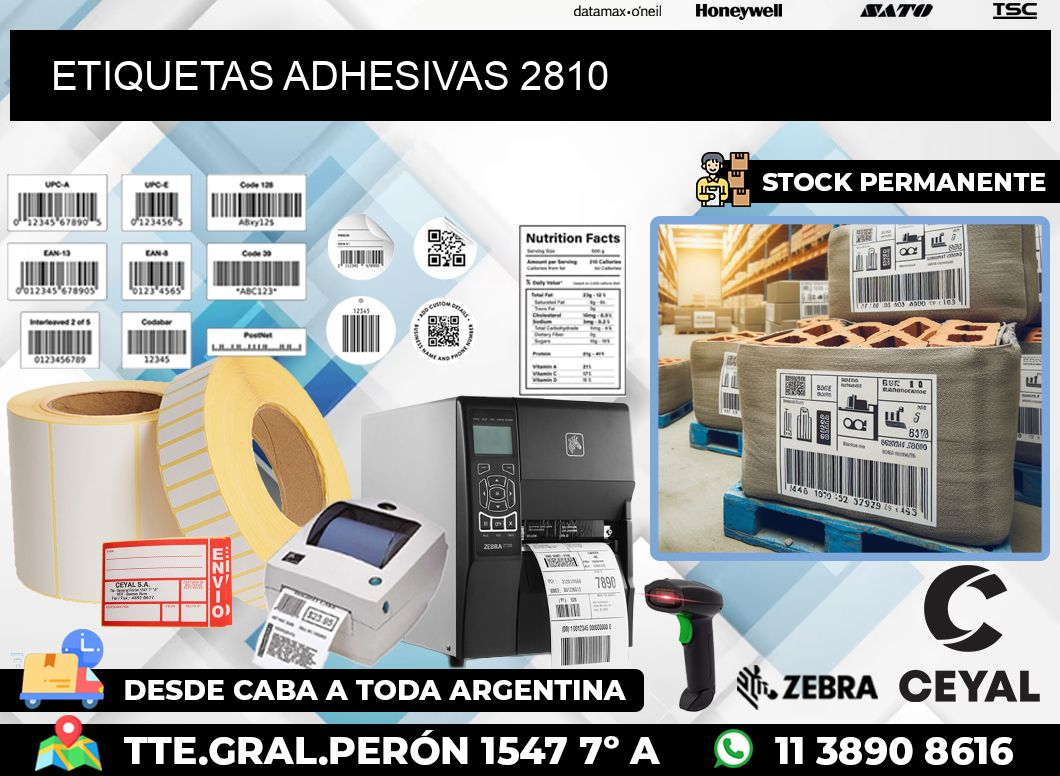 ETIQUETAS ADHESIVAS 2810