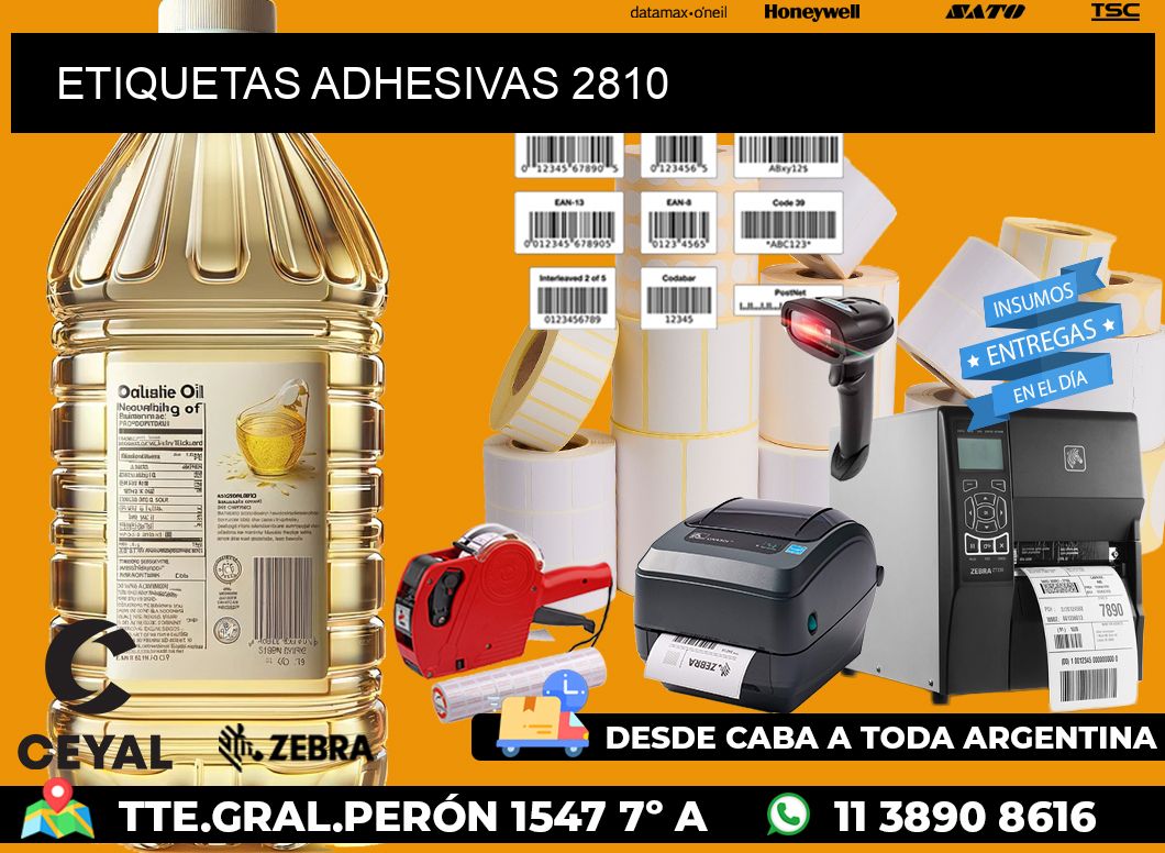 ETIQUETAS ADHESIVAS 2810