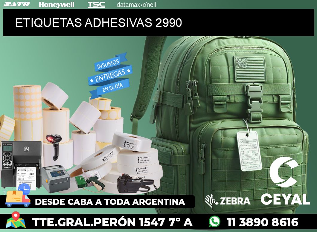 ETIQUETAS ADHESIVAS 2990