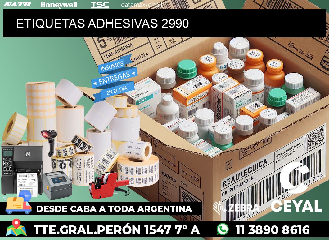 ETIQUETAS ADHESIVAS 2990