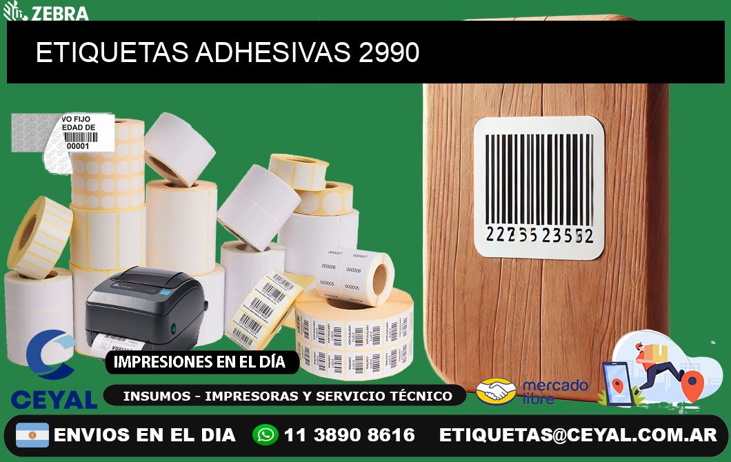 ETIQUETAS ADHESIVAS 2990