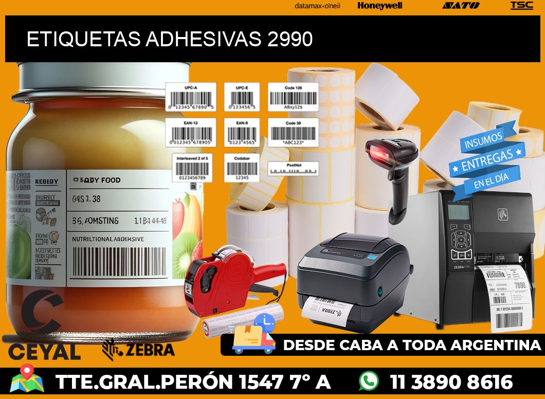 ETIQUETAS ADHESIVAS 2990
