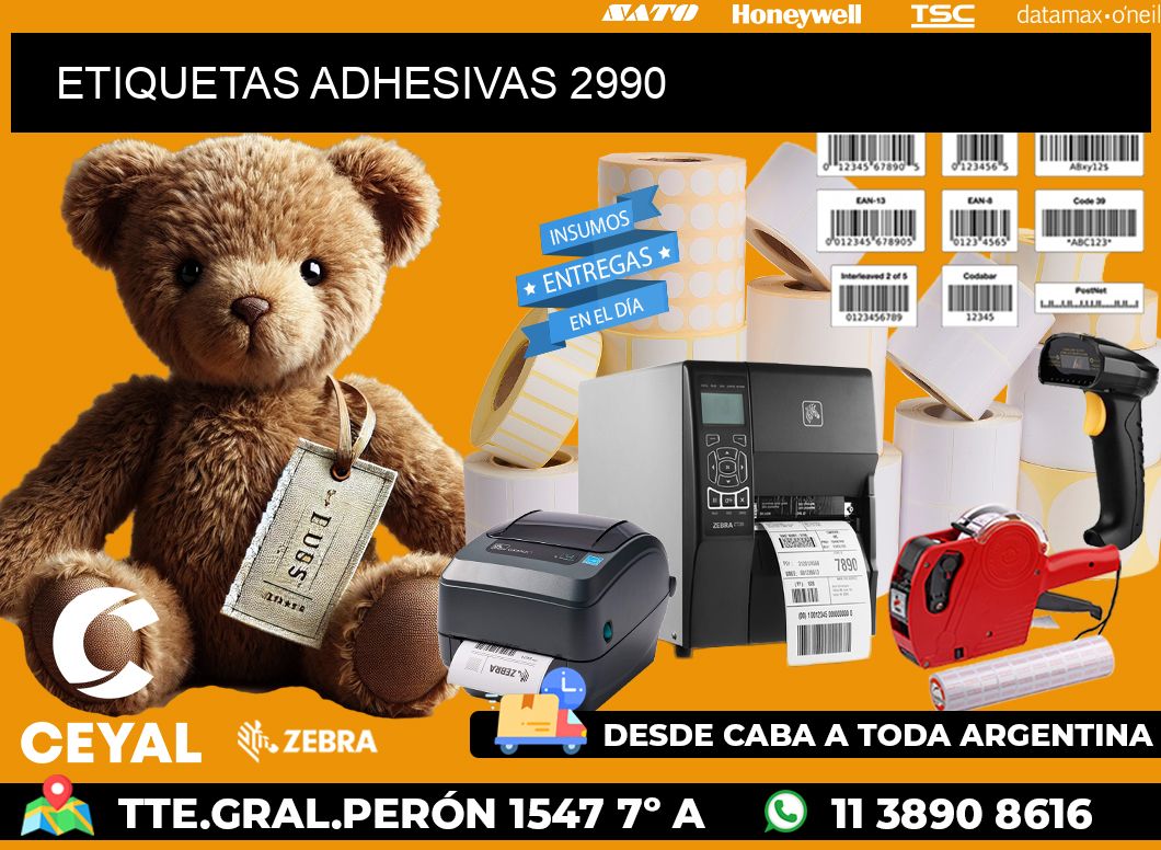 ETIQUETAS ADHESIVAS 2990