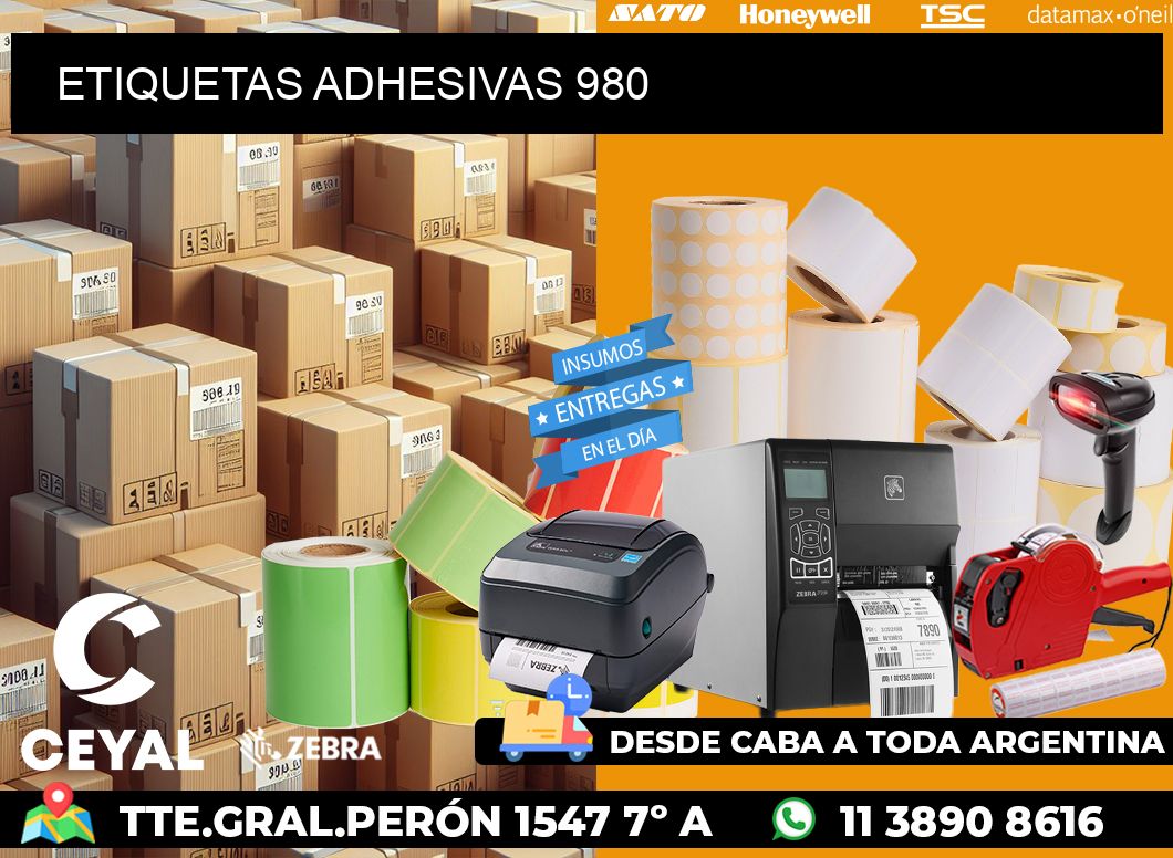 ETIQUETAS ADHESIVAS 980