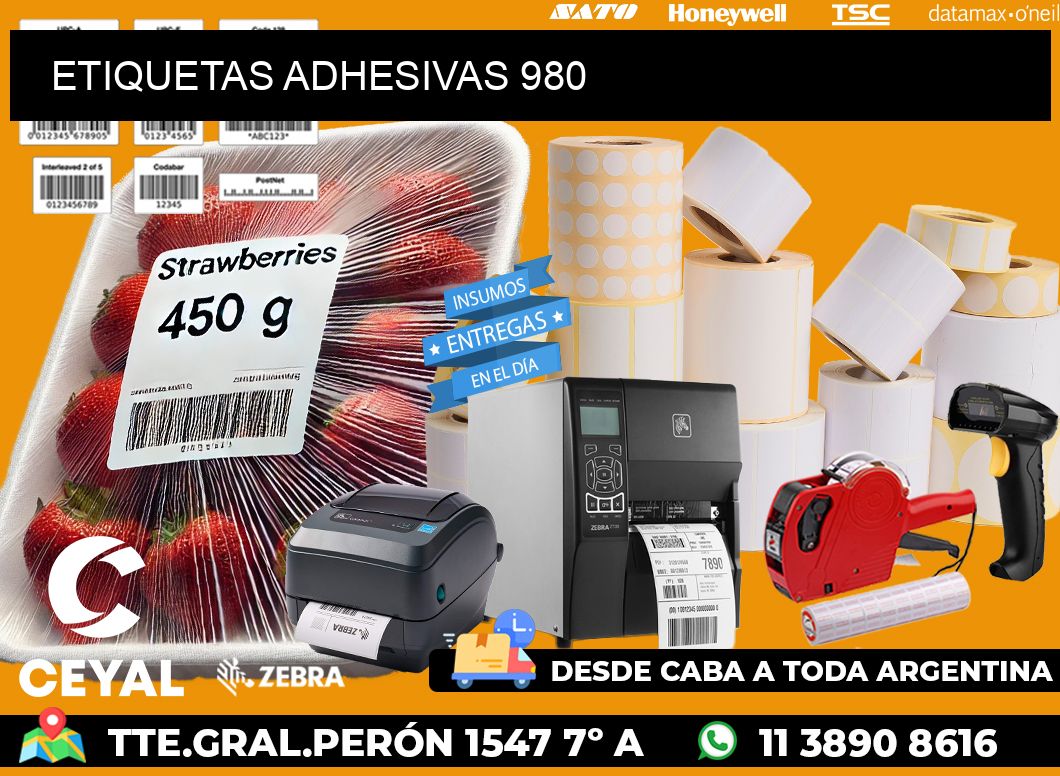 ETIQUETAS ADHESIVAS 980