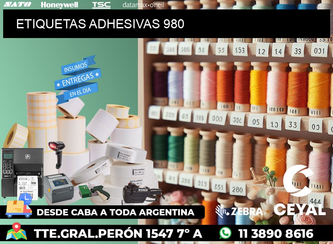 ETIQUETAS ADHESIVAS 980