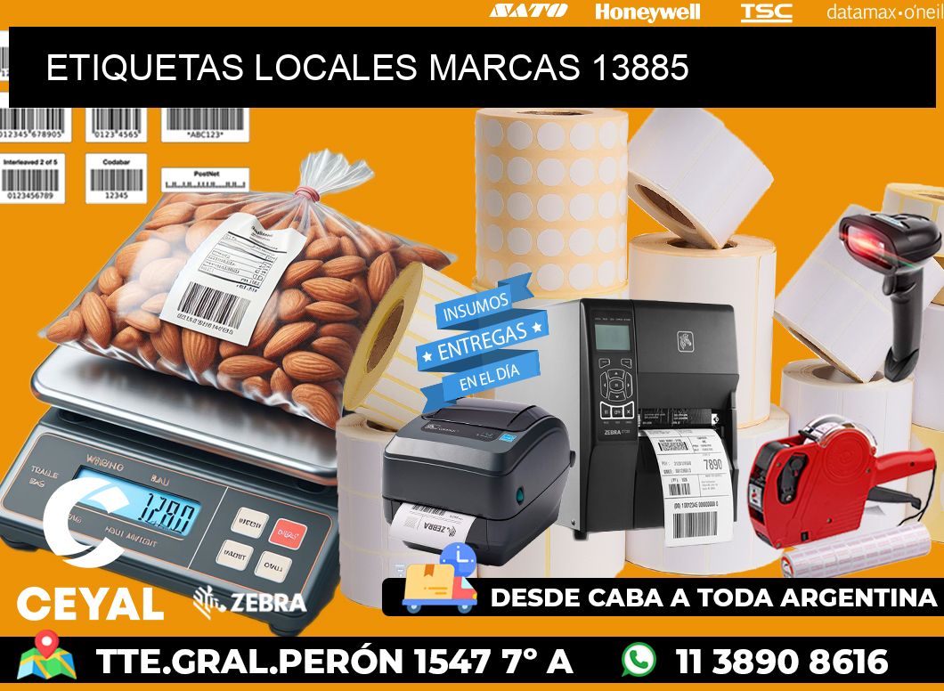 ETIQUETAS LOCALES MARCAS 13885