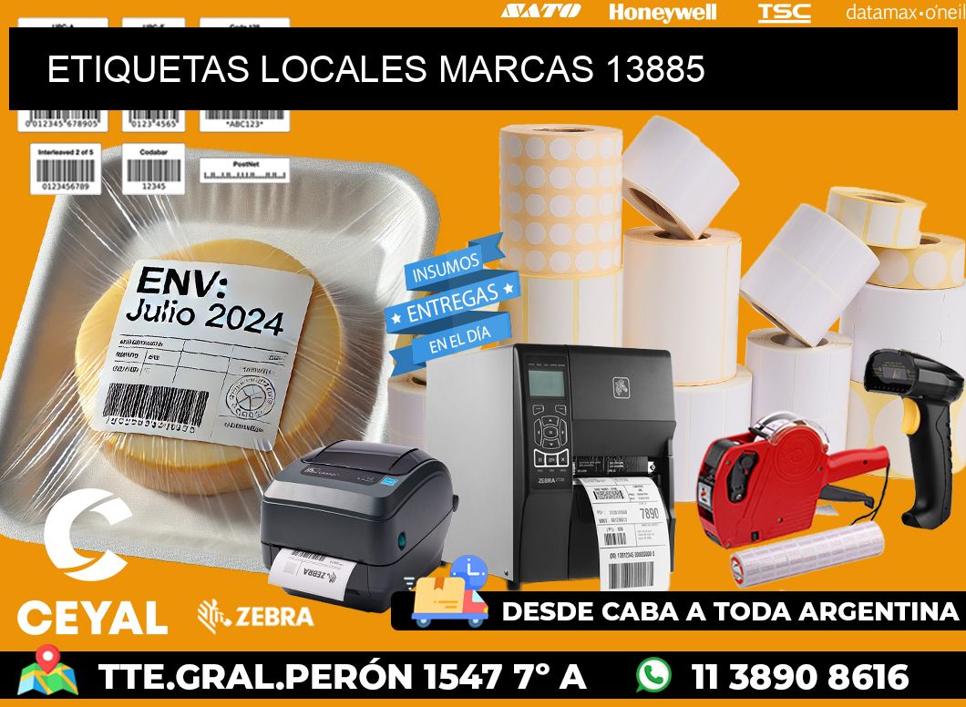 ETIQUETAS LOCALES MARCAS 13885