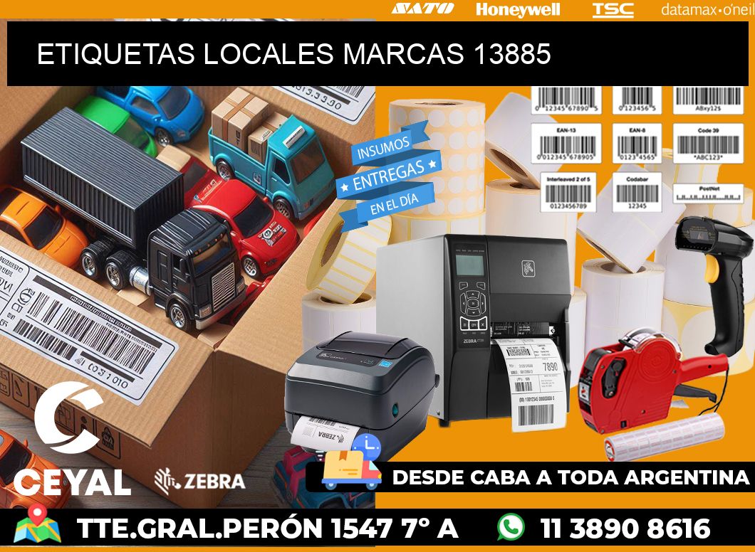 ETIQUETAS LOCALES MARCAS 13885