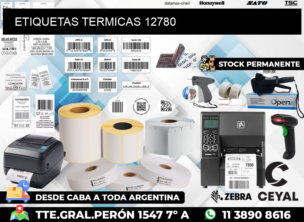 ETIQUETAS TERMICAS 12780
