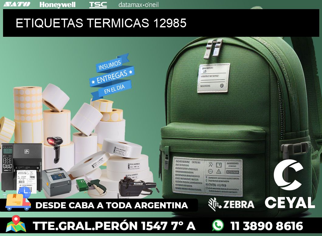 ETIQUETAS TERMICAS 12985