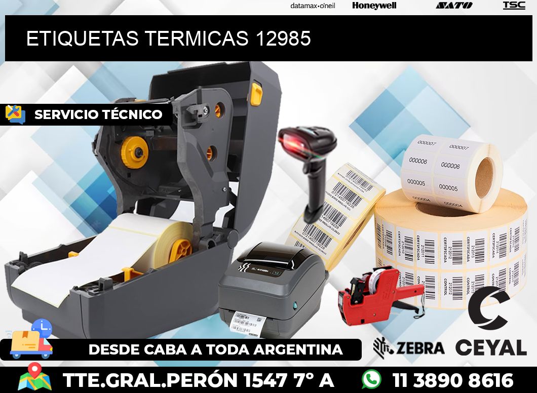 ETIQUETAS TERMICAS 12985