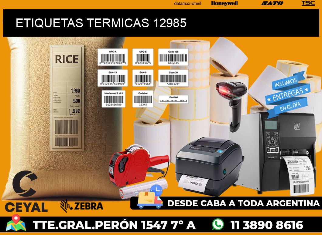 ETIQUETAS TERMICAS 12985