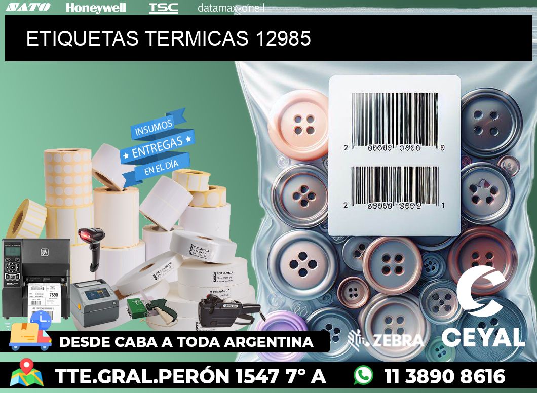 ETIQUETAS TERMICAS 12985