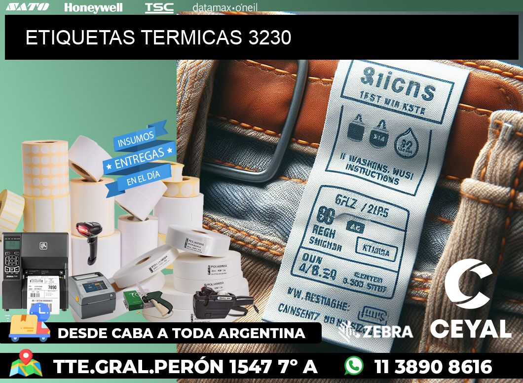 ETIQUETAS TERMICAS 3230