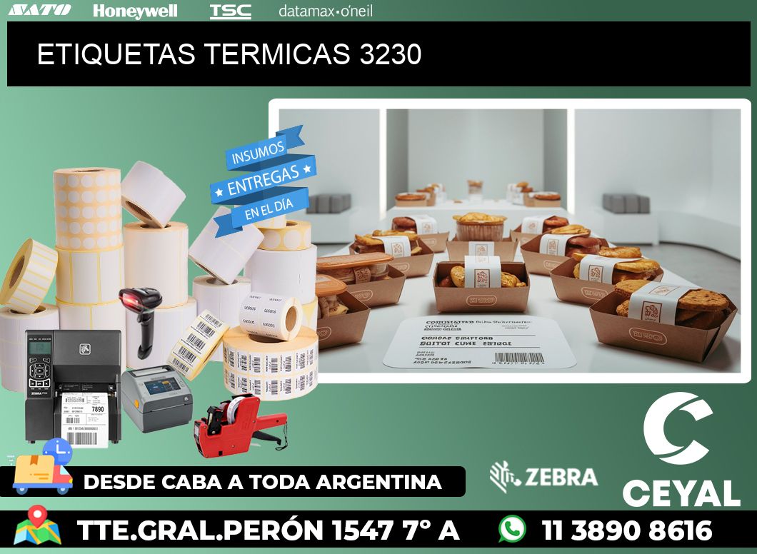 ETIQUETAS TERMICAS 3230