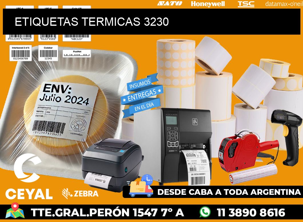 ETIQUETAS TERMICAS 3230