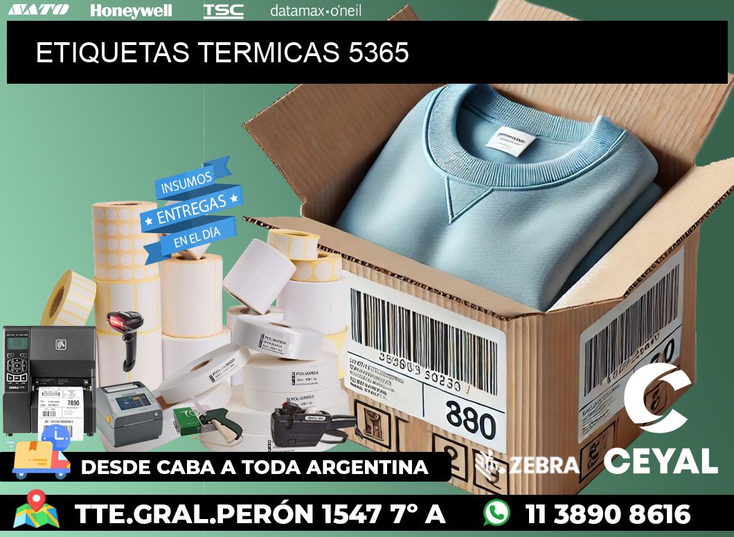 ETIQUETAS TERMICAS 5365