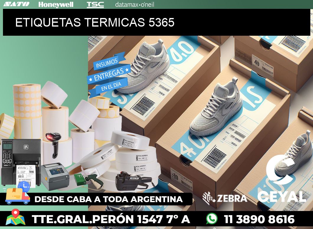 ETIQUETAS TERMICAS 5365