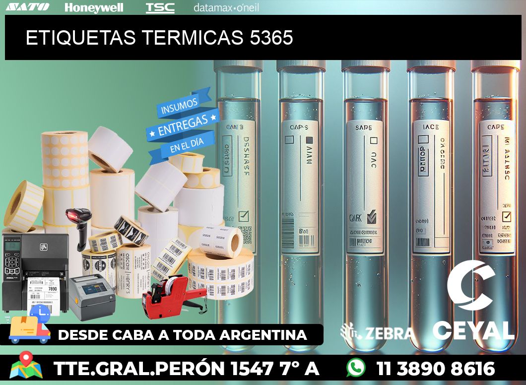 ETIQUETAS TERMICAS 5365