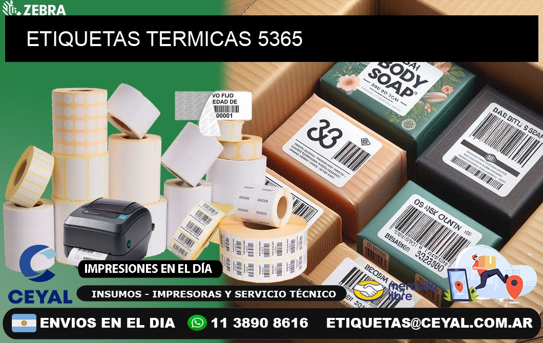 ETIQUETAS TERMICAS 5365