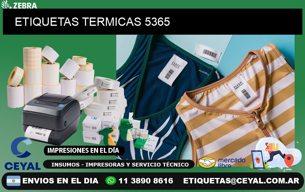 ETIQUETAS TERMICAS 5365