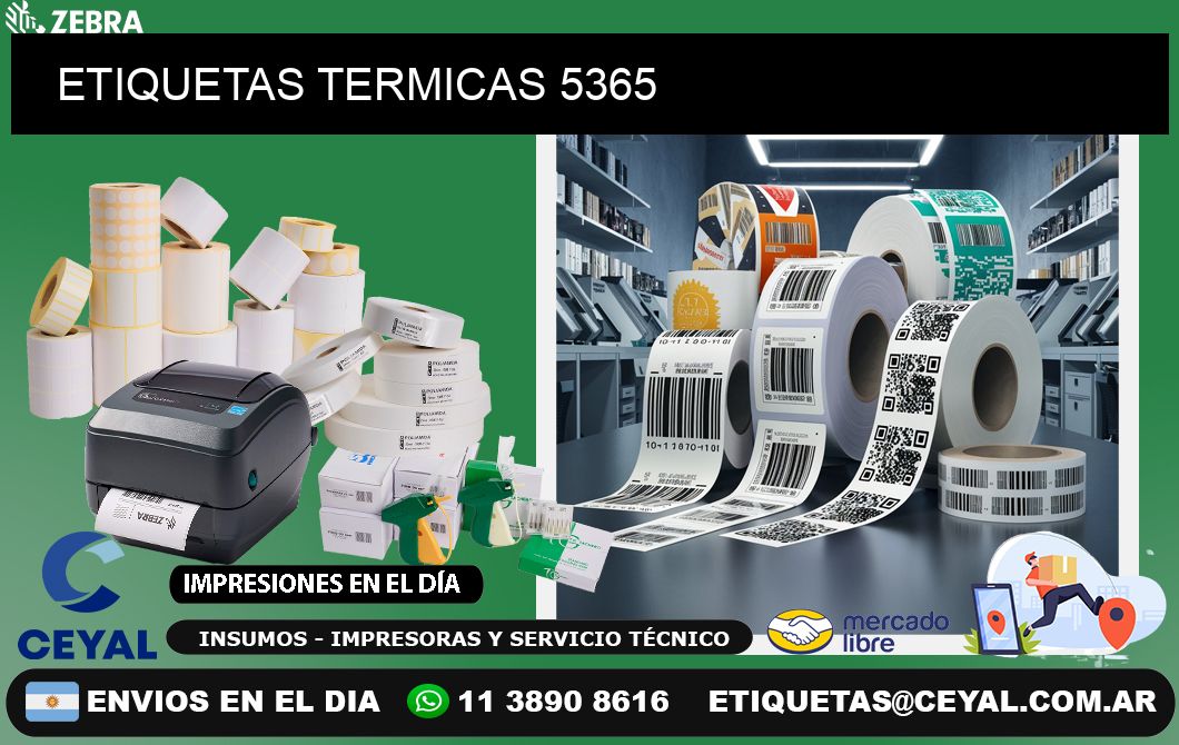 ETIQUETAS TERMICAS 5365