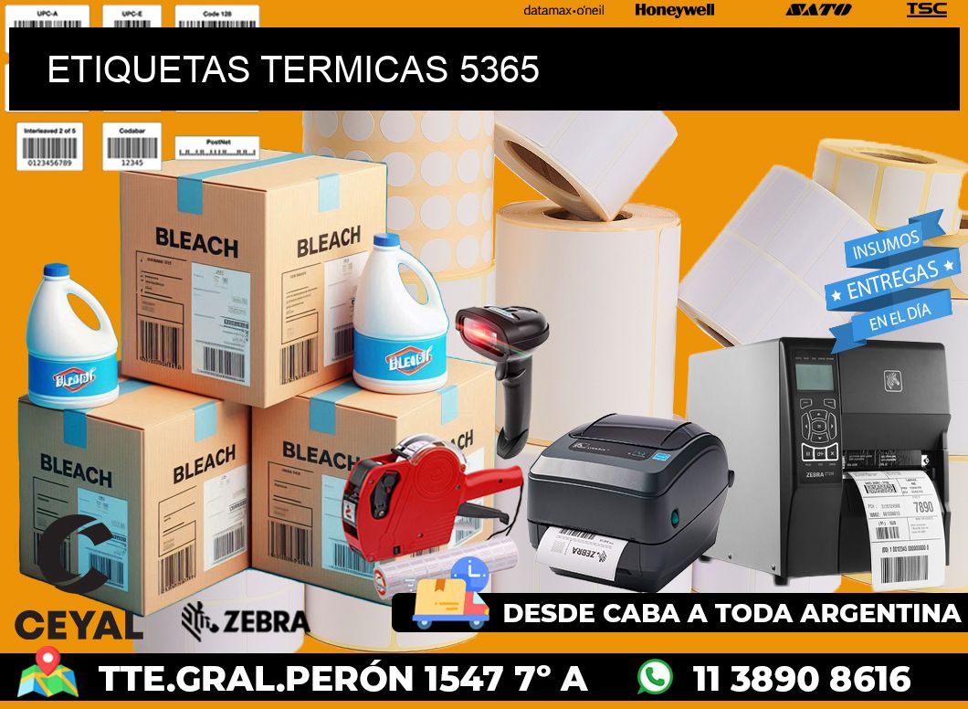 ETIQUETAS TERMICAS 5365