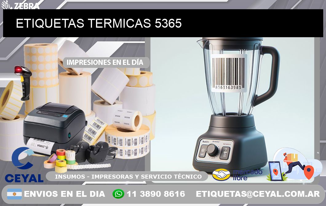 ETIQUETAS TERMICAS 5365