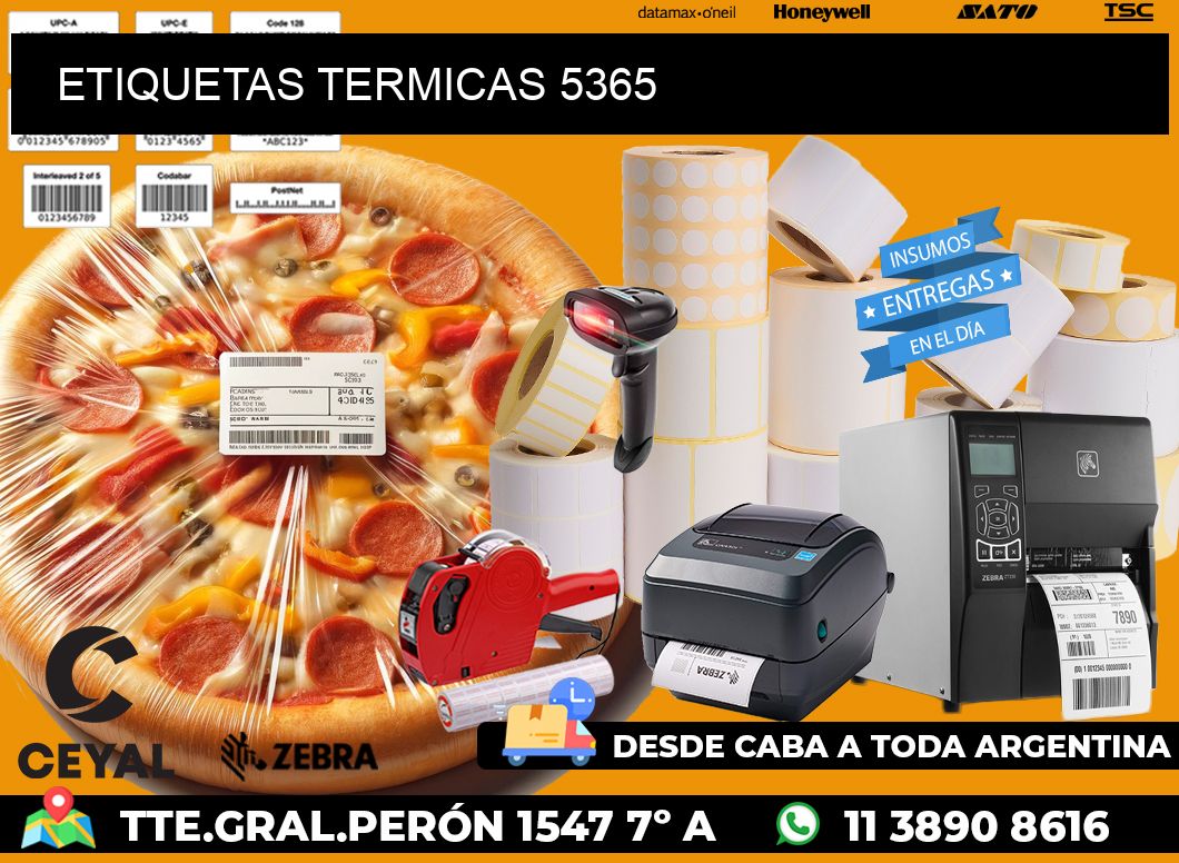 ETIQUETAS TERMICAS 5365