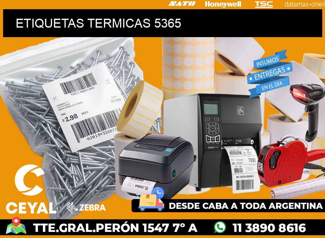 ETIQUETAS TERMICAS 5365