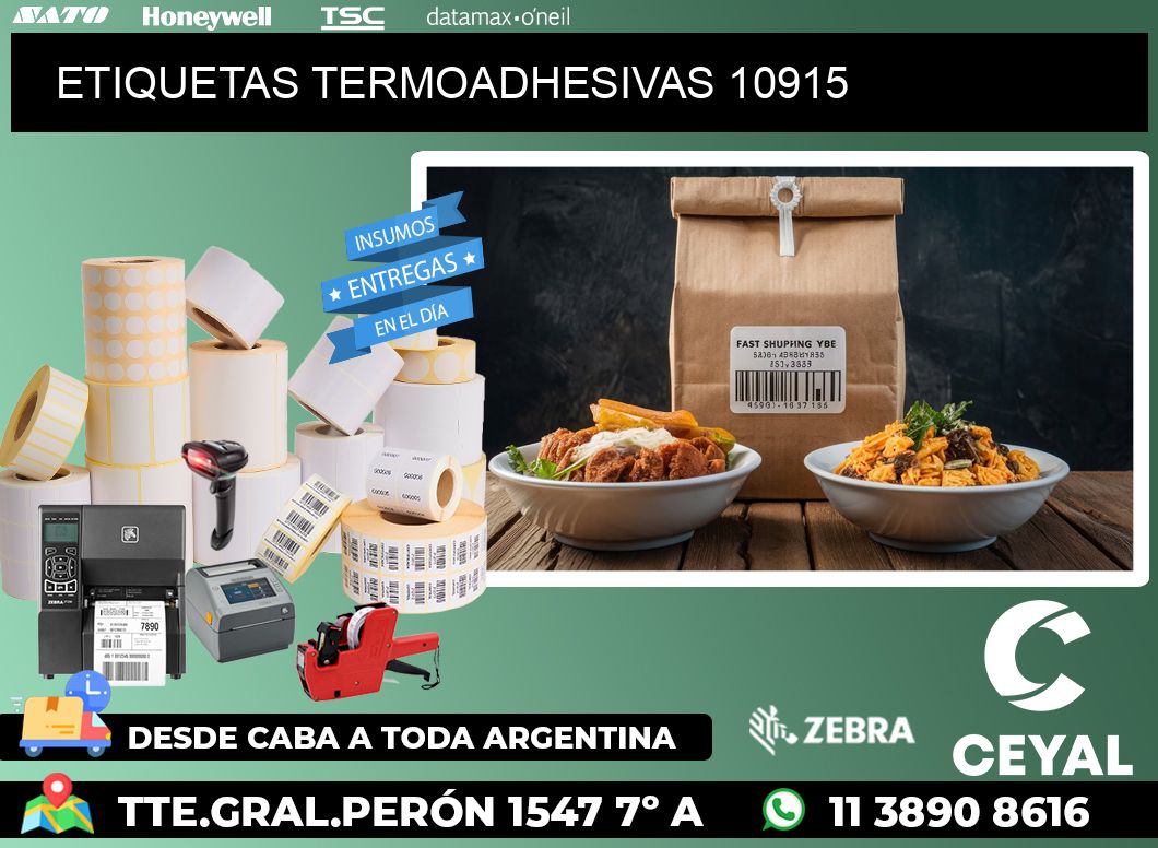 ETIQUETAS TERMOADHESIVAS 10915